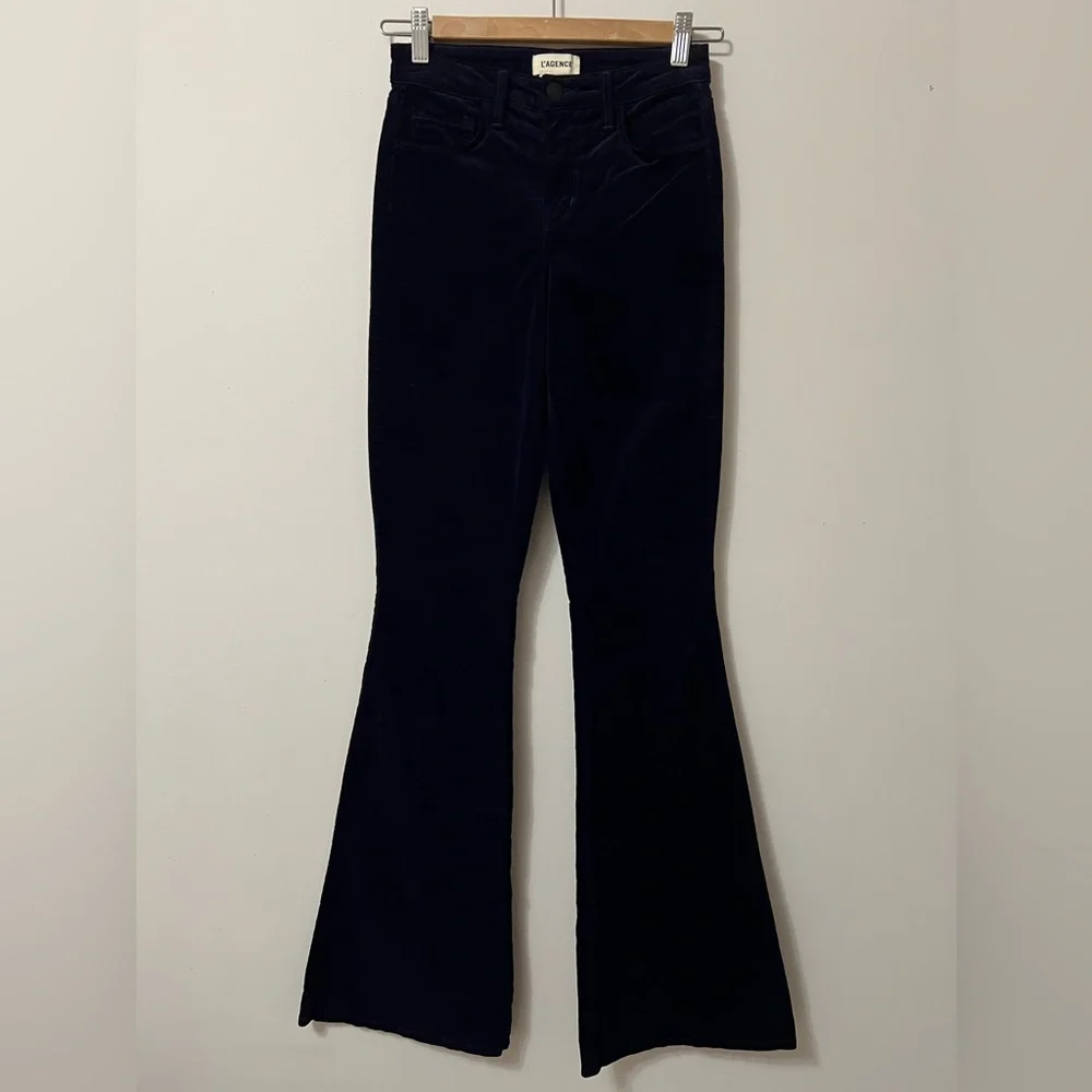 l’agence Marty High Rise Velvet Flare Jeans - Picture 5 of 7